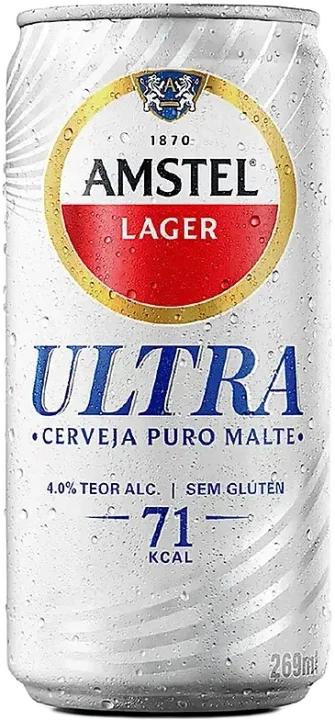 Cerveja Amstel Ultra Puro Malte Sem Glúten Lata 269ml