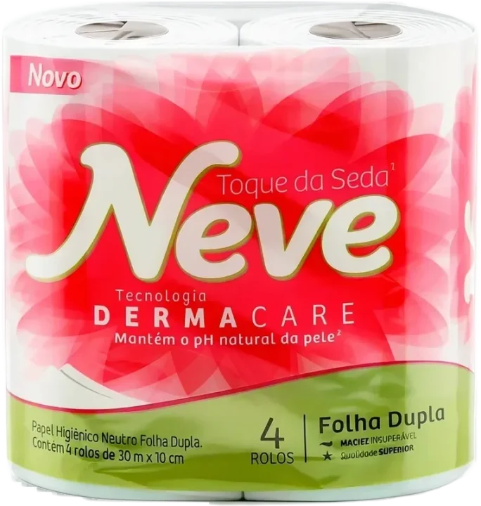 Papel Higiênico Neve Folha Dupla 30m