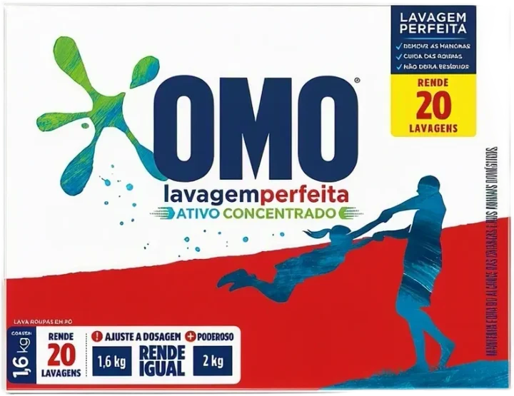 Sabão em Pó Omo Lavagem Perfeita 1,6kg